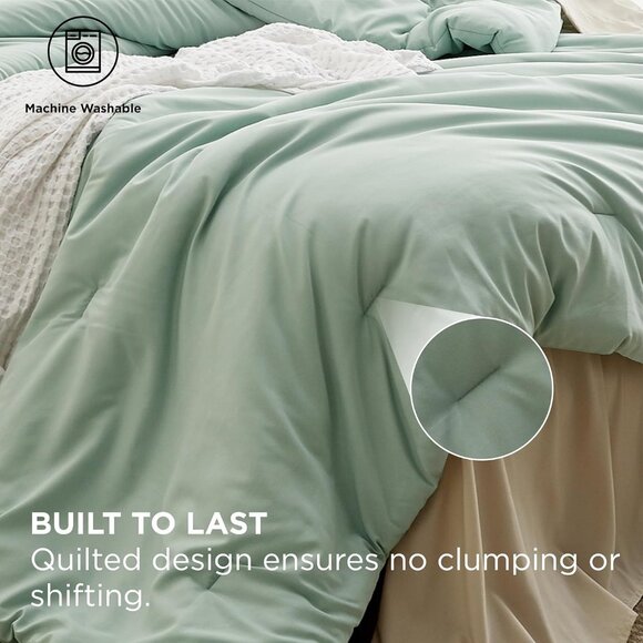 Other - Bedsure Queen Comforter Set - 7 Pieces Sage Green Queen Bedding Set for All
